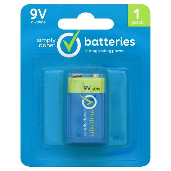 Simply Done 9V Batteries HyVee Aisles Online Grocery Shopping
