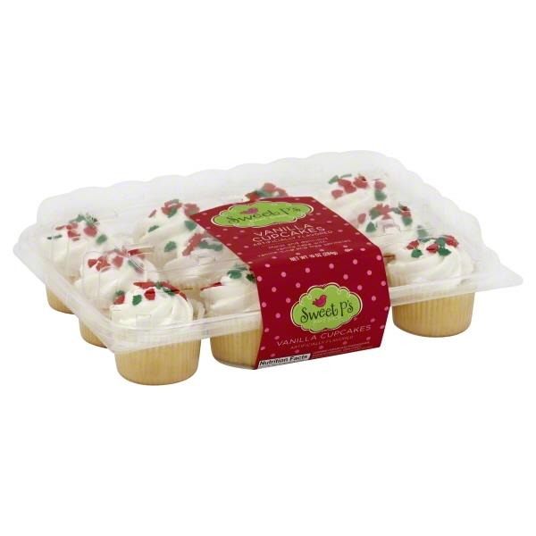 Sweet Ps Holiday Confetti Vanilla Mini Cupcakes 12Ct HyVee Aisles Online Grocery Shopping