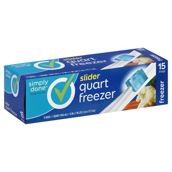 Simply Done Slider Quart Freezer Bags HyVee Aisles Online Grocery