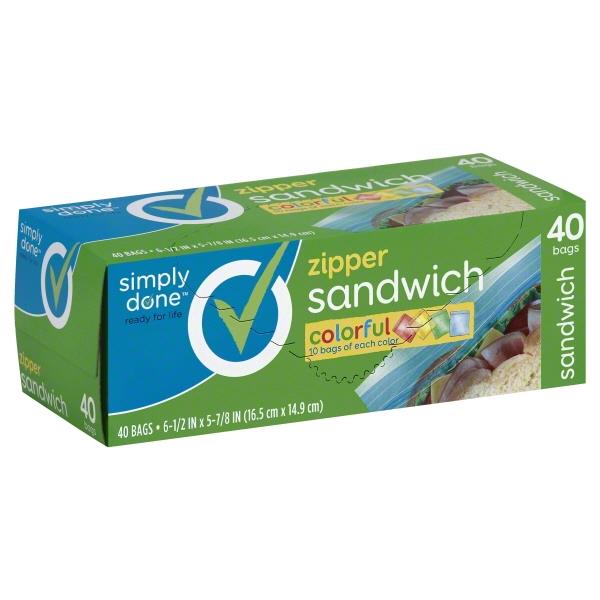 Simply Done Zipper Colorful Sandwich Bags Hy Vee Aisles Simply Done Zipper Colorful Sandwich Bags Hy Vee Aisles
