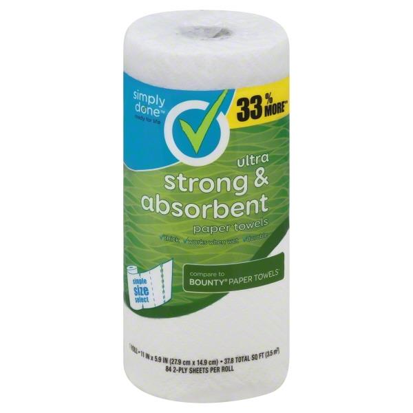 Simply Done Ultra Strong & Absorbent Paper Towels HyVee Aisles