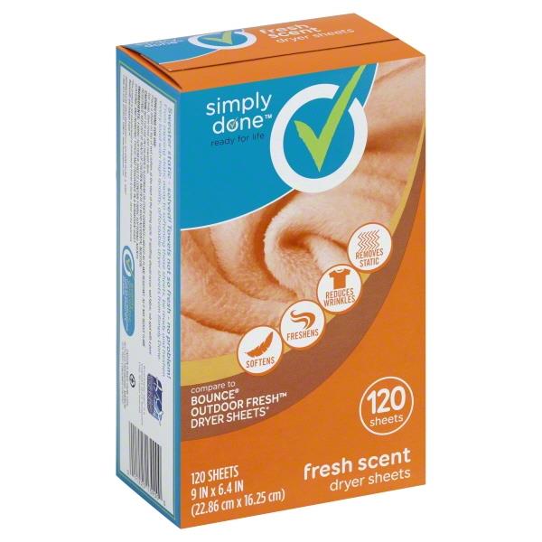 Simply Done Fresh Scent Dryer Sheets | Hy-Vee Aisles ...