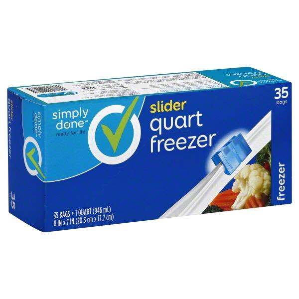 Simply Done Slider Quart Freezer Bags HyVee Aisles Online Grocery