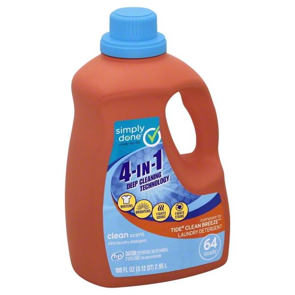 Simply Done 4in1 Clean Scent Liquid Laundry Detergent HyVee Aisles