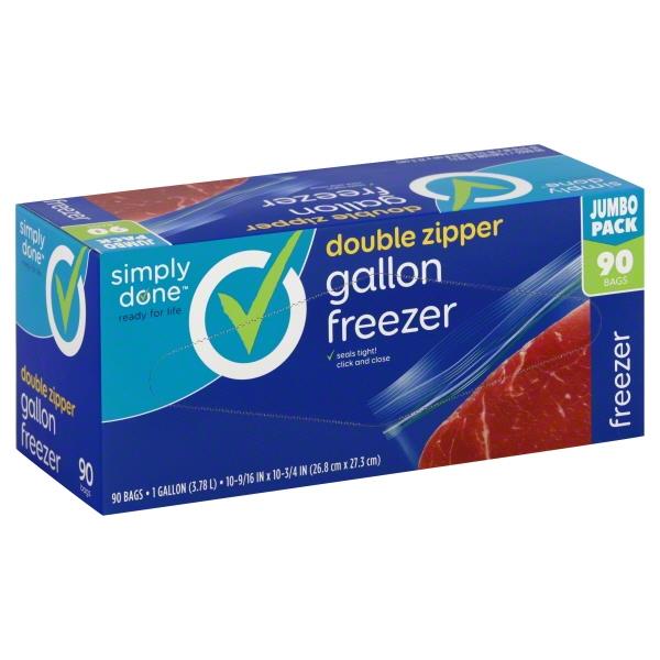 Simply Done Double Zip Gallon Freezer Bags HyVee Aisles Online