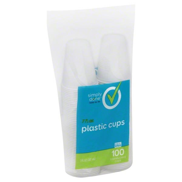 Simply Done 7oz Plastic Cups HyVee Aisles Online Grocery Shopping