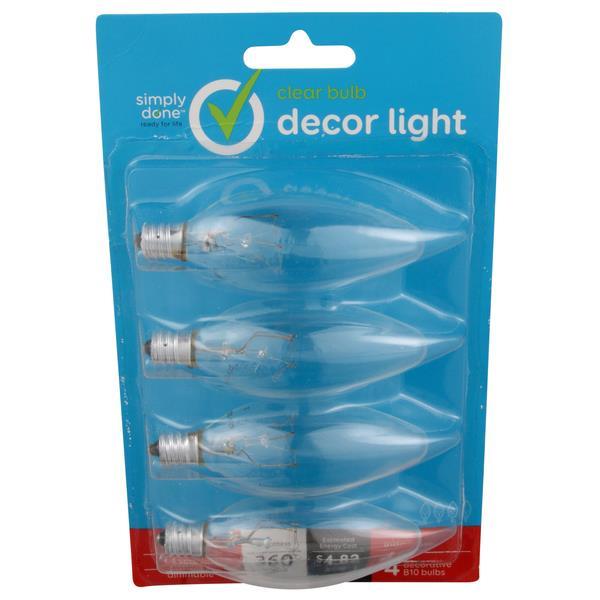 Simply Done Decor Light Clear Light Bulbs HyVee Aisles Online