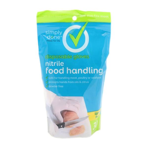Simply Done Nitrile Food Handling Disposable Gloves HyVee Aisles Online Grocery Shopping