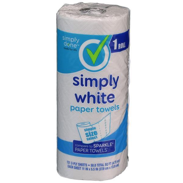 Simply Done Simply White Paper Towel HyVee Aisles Online Grocery