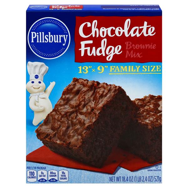 Pillsbury Brownie Mix, Chocolate Fudge, Family Size | Hy-Vee Aisles ...