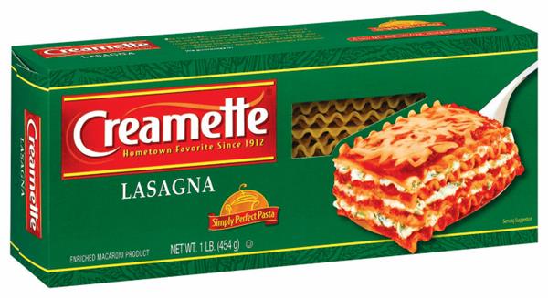 Creamette Lasagna Recipe On Box