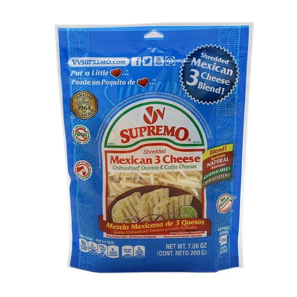 VV Supremo Shredded Mexican 3 Cheese Blend HyVee Aisles Online