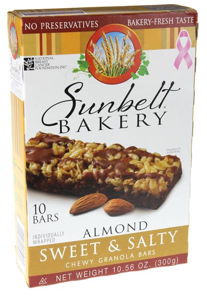 Sunbelt Bakery Sweet & Salty Almond Chewy Granola Bars 10Ct | Hy-Vee ...