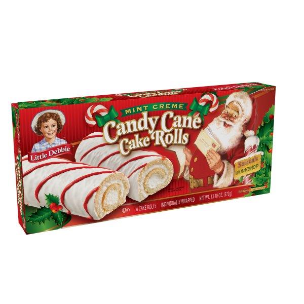 Lil Debbie Candy Cane Cake Rolls 6Ct | Hy-Vee Aisles Online Grocery ...