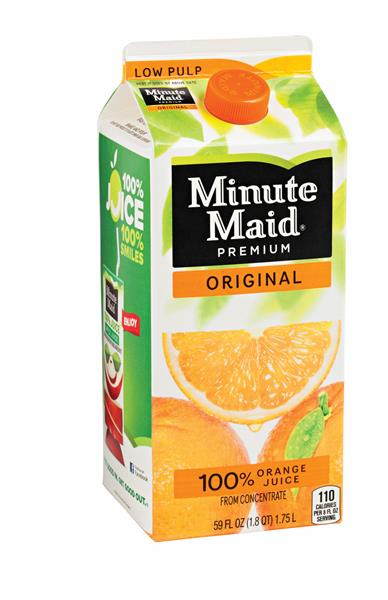 Minute Maid Premium Original Low Pulp 100% Orange Juice ...