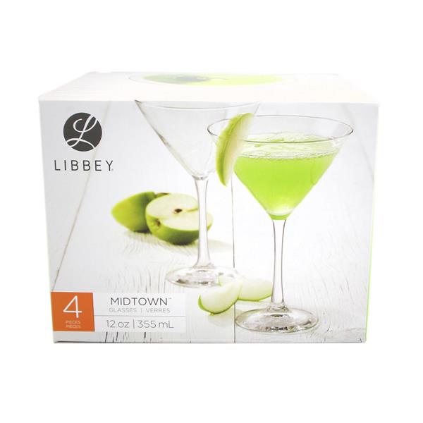 Libbey Midtown Martini Glasses (set of 4), 1 Pack - Fred Meyer