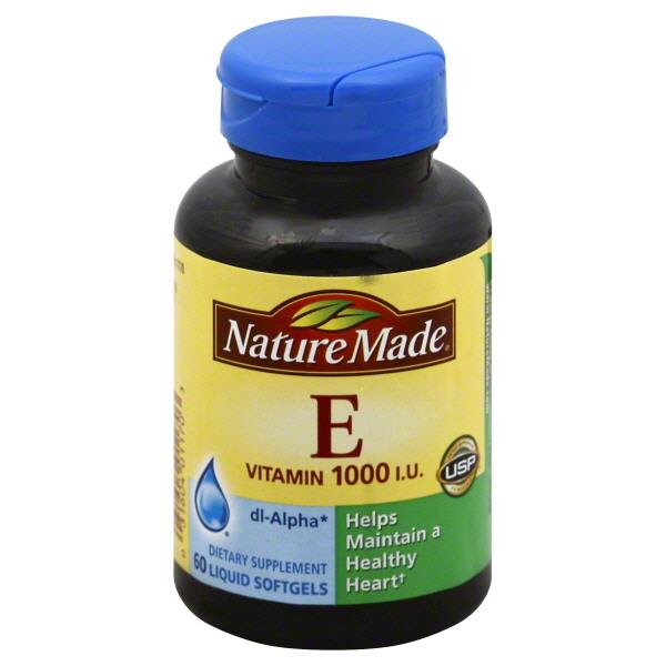 Nature Made Vitamin E 1000IU Liquid Softgels HyVee Aisles Online