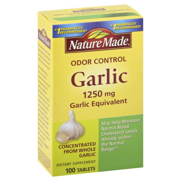 Nature Made Odor Control Garlic 1250mg Tablets HyVee Aisles Online