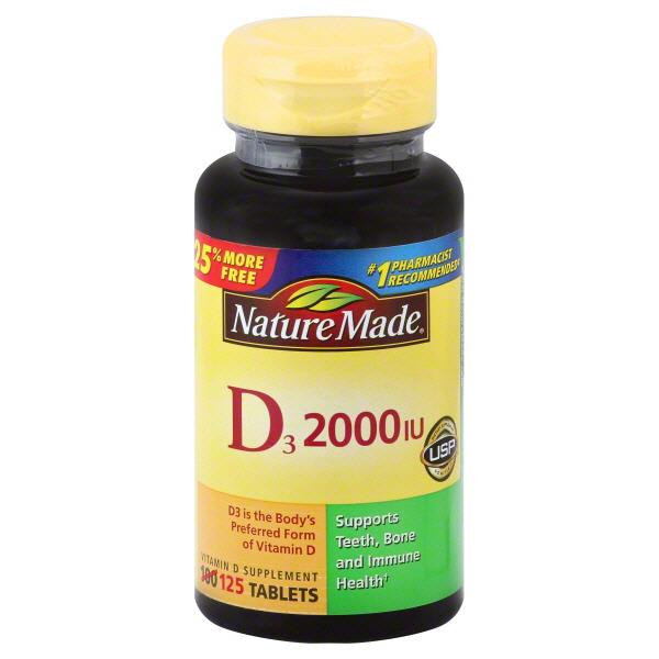 Nature Made Vitamin D3 2000iu Tablets | Hy-Vee Aisles Online Grocery ...