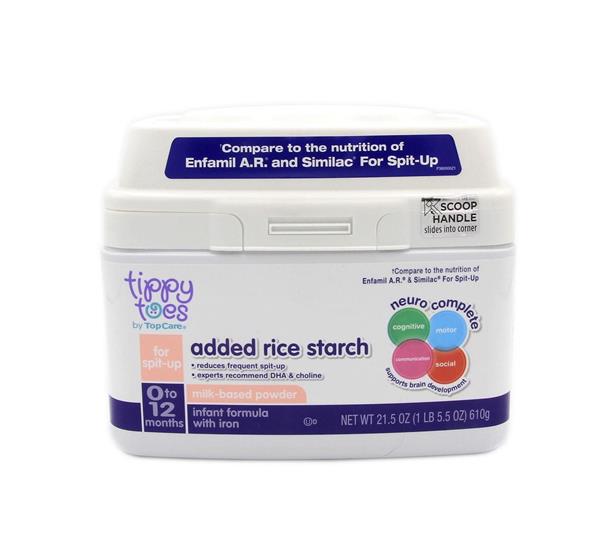 Tippy Toes Infant Formula with Iron for SpitUp Added Rice Starch Milk