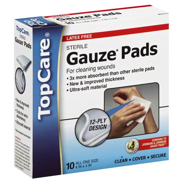 TopCare Gauze Pads HyVee Aisles Online Grocery Shopping