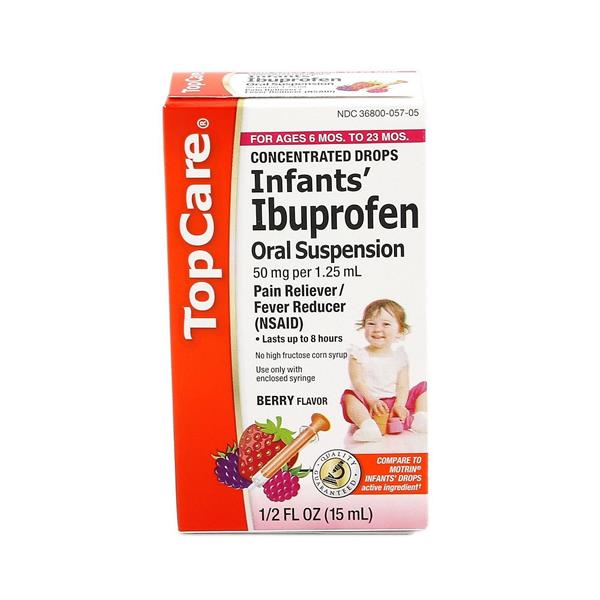 TopCare Infants Ibuprofen Oral Suspension Berry Flavor HyVee Aisles Online Grocery Shopping