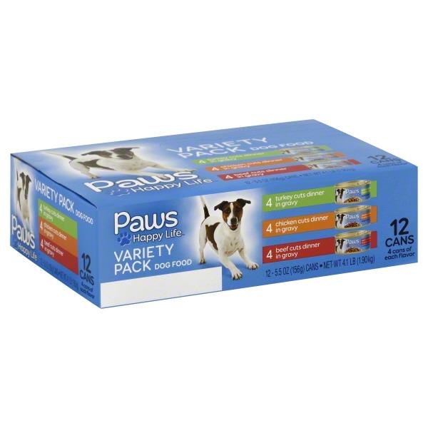 Paws Gourmet Variety Pack Dog Food 12Pk HyVee Aisles Online Grocery