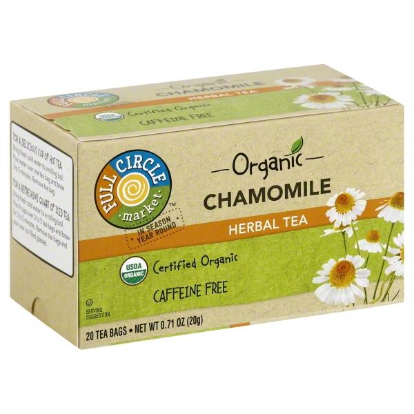 Full Circle Organic Chamomile Herbal Tea, 20Ct Bags HyVee Aisles