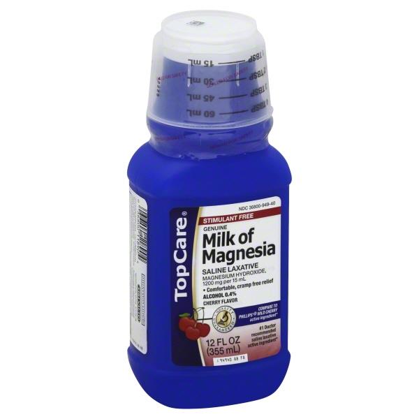 TopCare Milk of Magnesia Cherry Flavor HyVee Aisles Online Grocery