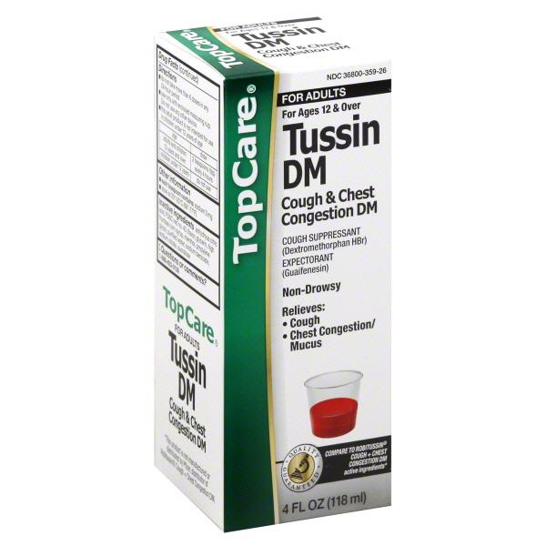 TopCare Tussin DM Cough & Chest Congestion DM Liquid HyVee Aisles