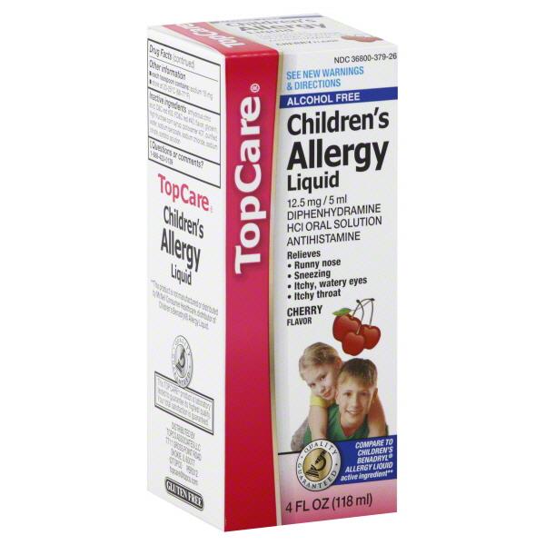 TopCare Children's Allergy Liquid Cherry Flavor HyVee Aisles Online