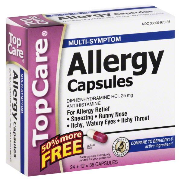 TopCare MultiSympton Allergy Capsules Bonus HyVee Aisles Online