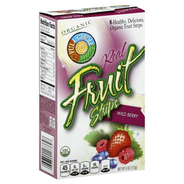Full Circle Organic Real Fruit Strips, Wild Berry 8Ct HyVee Aisles