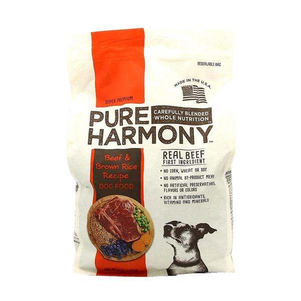 Pure Harmony Beef & Brown Rice Recipe Dry Dog Food Hy