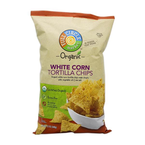 Full Circle Organic White Corn Tortilla Chips Hy Vee Aisles Online