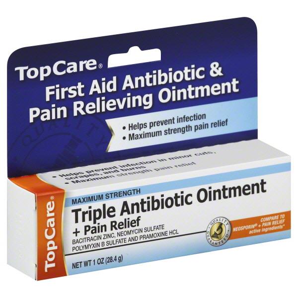 TopCare Triple Antibiotic Ointment + Pain Relief HyVee Aisles Online