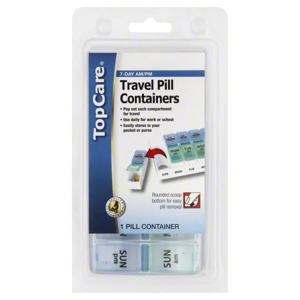 TopCare Travel Pill Containers, 7Day AM/PM HyVee Aisles Online Grocery Shopping
