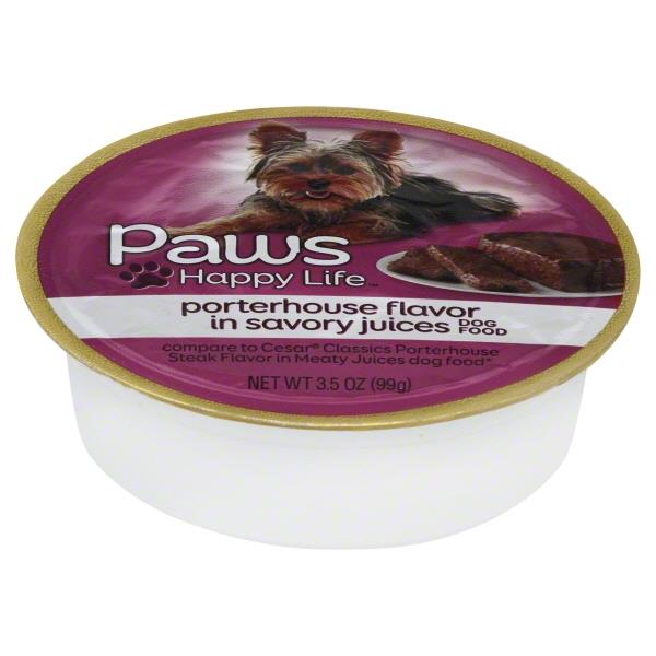 Paws Premium Porterhouse Steak Flavor Gourmet Wet Dog Food HyVee