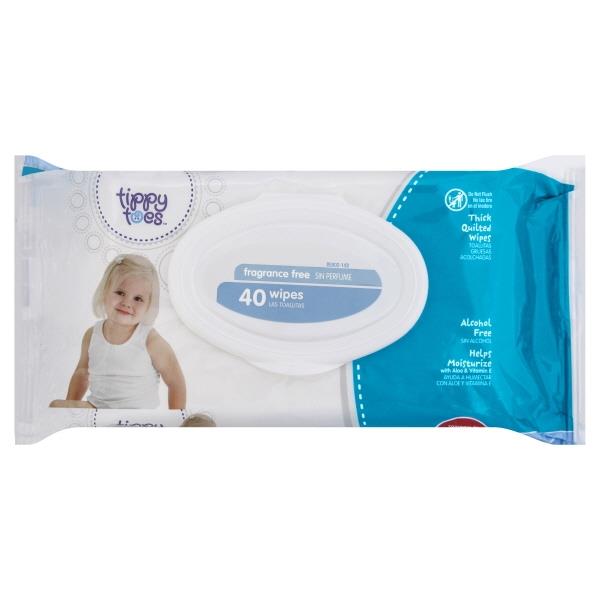 Tippy Toes Fragrance Free Baby Wipes | Hy-Vee Aisles Online Grocery ...