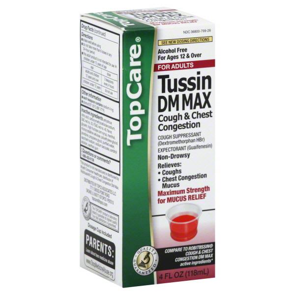 TopCare Tussin DM Max Cough & Chest Congestion HyVee Aisles Online