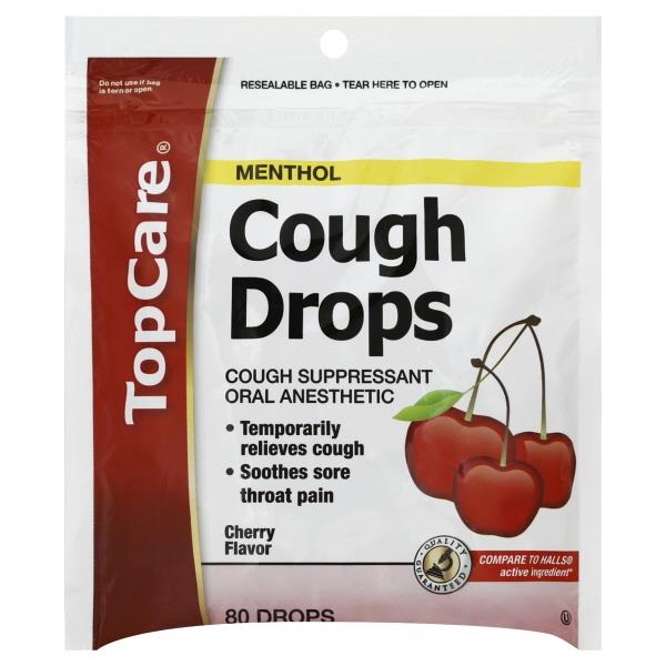 TopCare Menthol Cherry Cough Drops HyVee Aisles Online Grocery Shopping