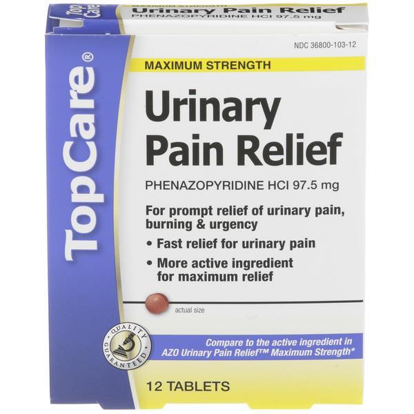 TopCare Urinary Pain Relief Tablets HyVee Aisles Online Grocery Shopping