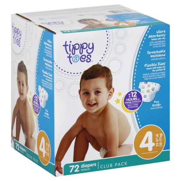 Tippy Toes Babysoft Size 4 Diapers HyVee Aisles Online Grocery Shopping