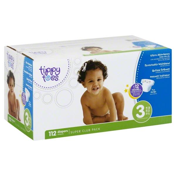 Tippy Toes Babysoft Diapers Size 3 16-28 lbs | Hy-Vee ...