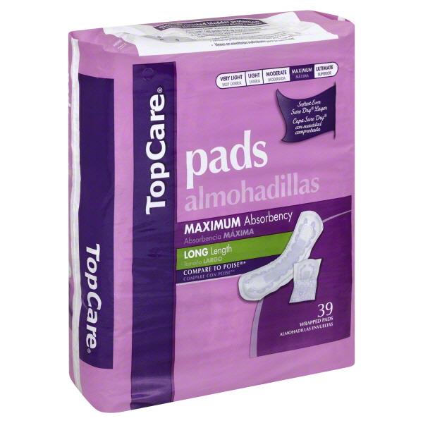 TopCare Pads Max Absorbency Long Length HyVee Aisles Online Grocery