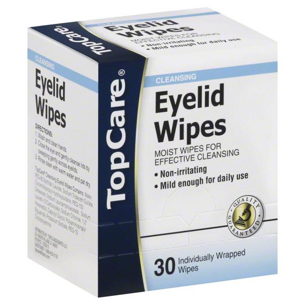 TopCare Cleansing Eyelid Wipes HyVee Aisles Online Grocery Shopping