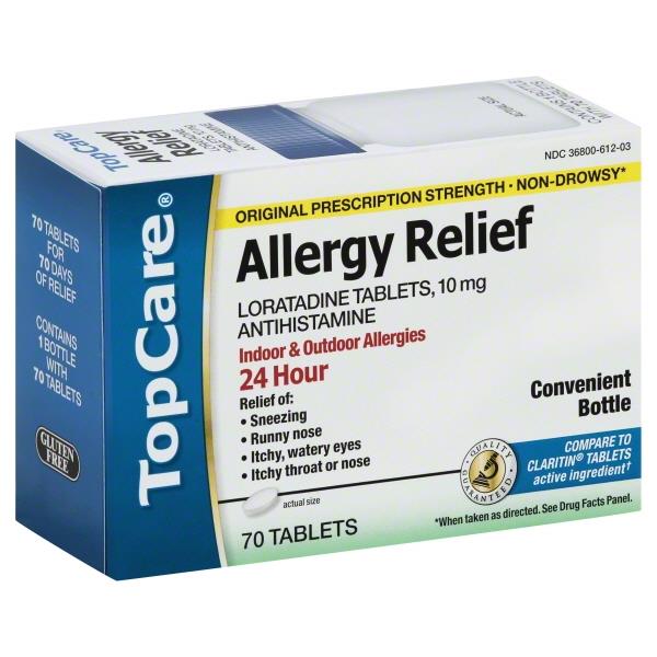 TopCare Allergy Relief 24Hr Tablets HyVee Aisles Online Grocery Shopping