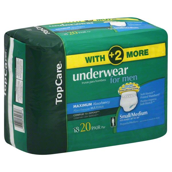 TopCare Underwear For Men Max Absorbency Small/Medium HyVee Aisles