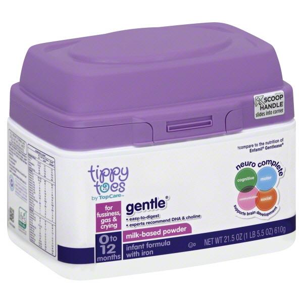 Tippy Toes Gentle Milk-Based Powder Infant Formula with ...