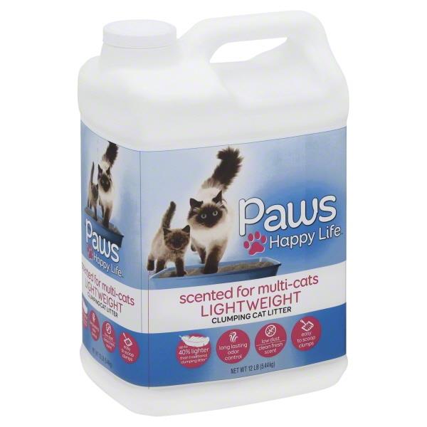 Paws Happy Life Scented Multi Light Weight Clumping Cat Litter HyVee